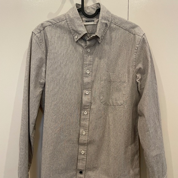 Taylor Stitch The Jack Shirt in Coal Jaspe University Stripe Oxford, XS/36 - Picture 1 of 6